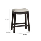 Tabouret de comptoir incurvé en similicuir avec garniture cloutée, lot de 2, gris