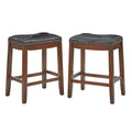 Lot de 2 tabourets de bar rembourrés de 74 cm de haut