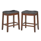 Lot de 2 tabourets de bar rembourrés de 74 cm de haut