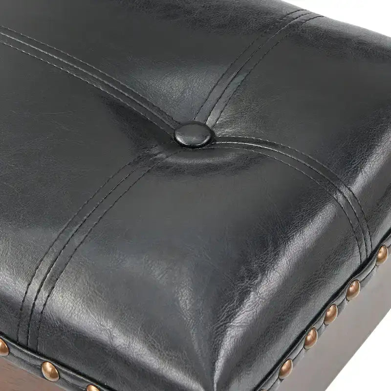 Lot de 2 tabourets de bar rembourrés de 74 cm de haut