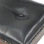 Lot de 2 tabourets de bar rembourrés de 74 cm de haut