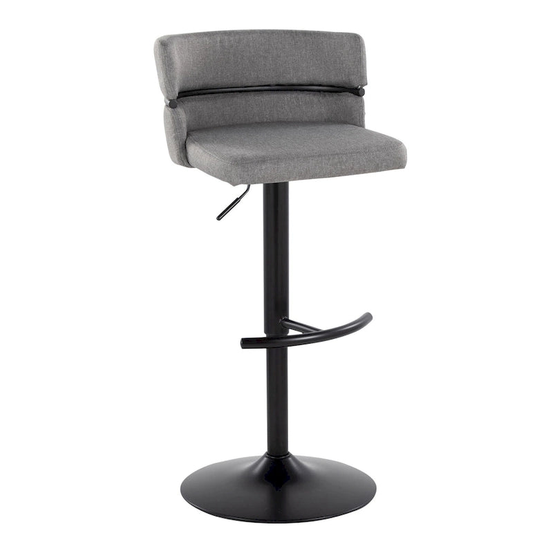 Tabourets de bar réglables avec repose-pieds rond en T, lot de 2