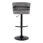 Tabourets de bar réglables avec repose-pieds rond en T, lot de 2