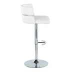 Tabourets de bar réglables avec repose-pieds rond en T, lot de 2