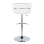 Tabourets de bar réglables avec repose-pieds rond en T, lot de 2