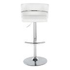 Tabourets de bar réglables avec repose-pieds rond en T, lot de 2