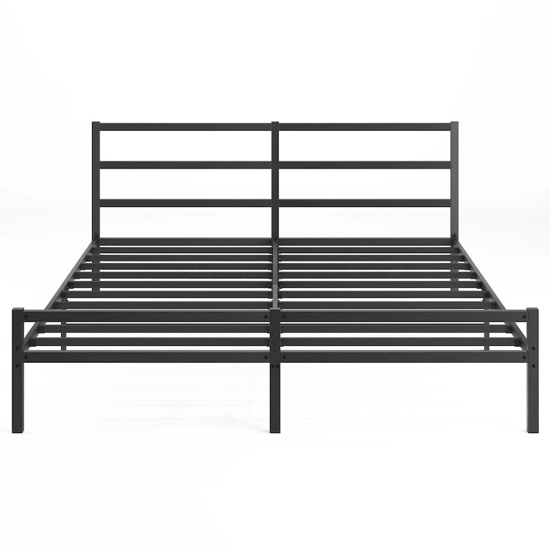 Lit Plateforme Métal King Size avec Tête de Lit