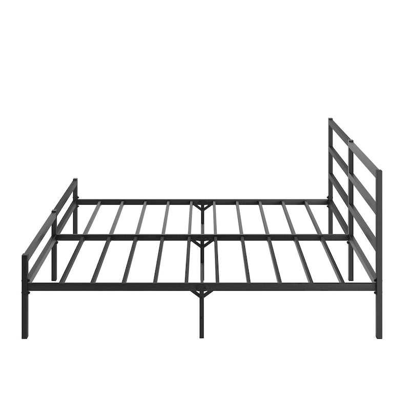 Lit Plateforme Métal King Size avec Tête de Lit