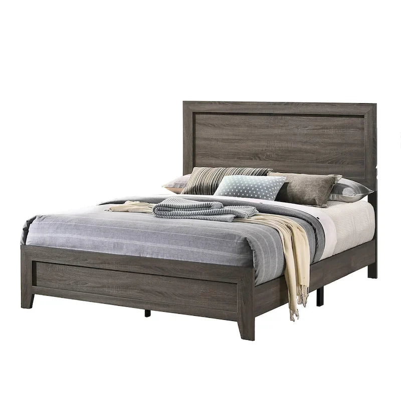 Lit de panneau Anastasia - Meubles de chambre à coucher en bois classiques