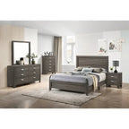 Lit de panneau Anastasia - Meubles de chambre à coucher en bois classiques