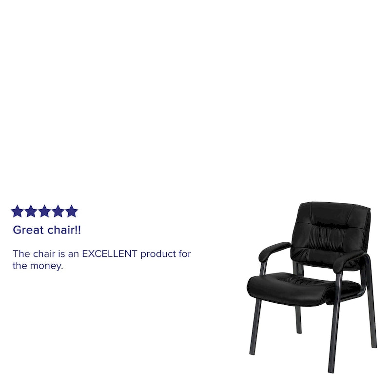 Fauteuil de salon exécutif LeatherSoft avec cadre gris titane