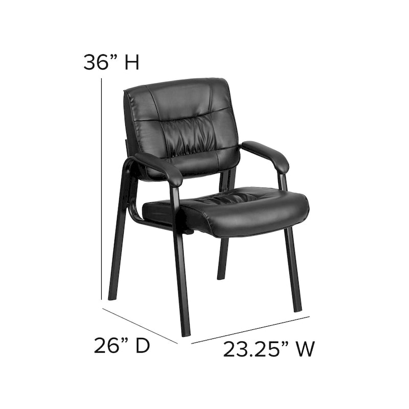 Fauteuil de salon exécutif LeatherSoft avec cadre gris titane