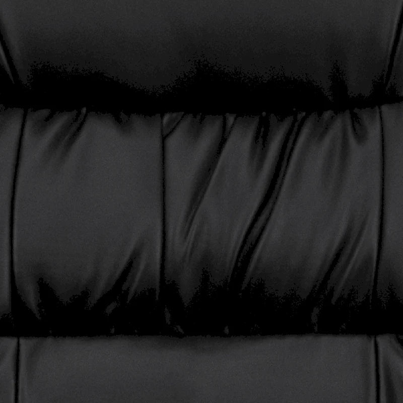Fauteuil de salon exécutif LeatherSoft avec cadre gris titane