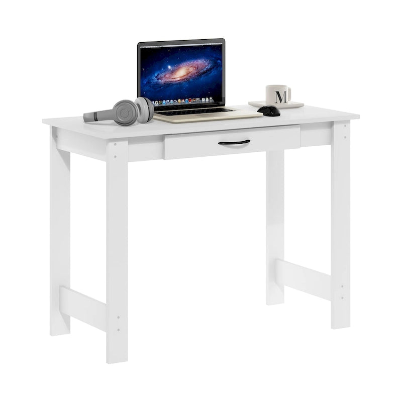 Bureau avec tiroir - Bureau à domicile blanc