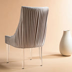 Chaise de salle à manger à pieds en acrylique - 56 cm l x 71 cm P x 96,5 cm H Style glamour moderne