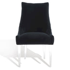 Chaise de salle à manger à pieds en acrylique - 56 cm l x 71 cm P x 96,5 cm H Style glamour moderne