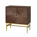 Meuble d'appoint moderne à 2 portes et étagères réglables de 86 cm de haut