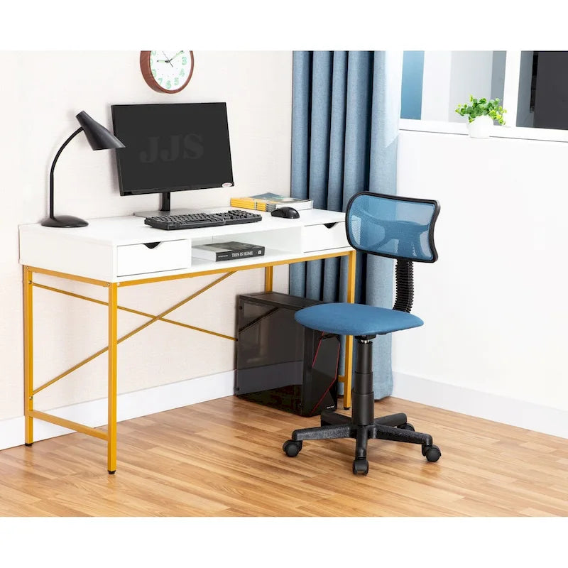 Bureau de 48 pouces avec tiroirs - Poste de travail contemporain pour bureau à domicile