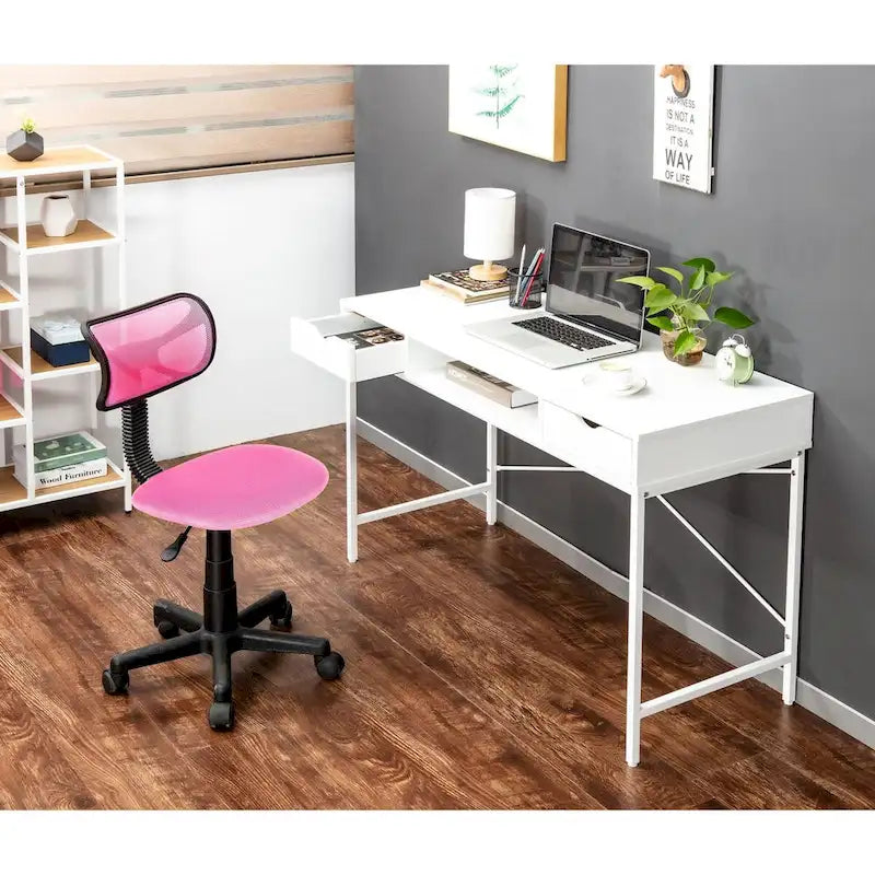 Bureau de 48 pouces avec tiroirs - Poste de travail contemporain pour bureau à domicile