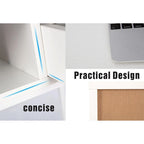 Bureau de 48 pouces avec tiroirs - Poste de travail contemporain pour bureau à domicile