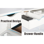 Bureau de 48 pouces avec tiroirs - Poste de travail contemporain pour bureau à domicile