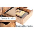Bureau de 48 pouces avec tiroirs - Poste de travail contemporain pour bureau à domicile