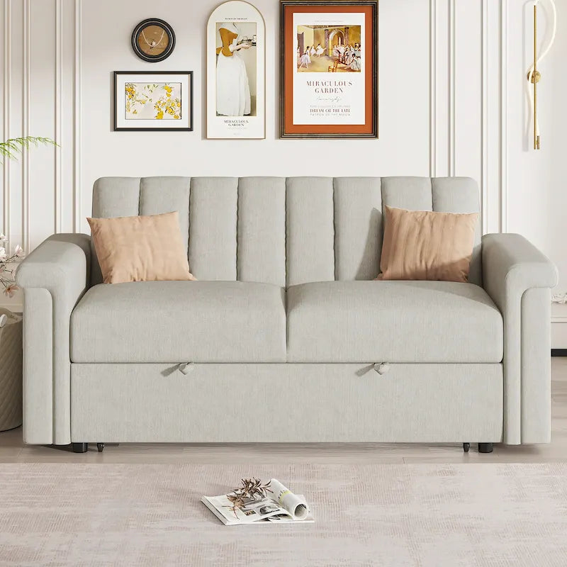 Canapé convertible avec coussin doux
