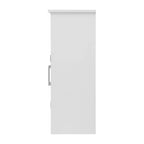 Meuble de rangement au sol avec portes à fermeture magnétique et étagères