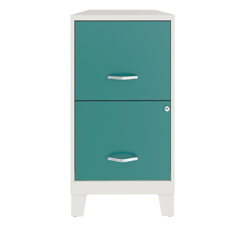 Armoire de classement verticale 18D à 2 tiroirs avec tiroir accessoire et pieds