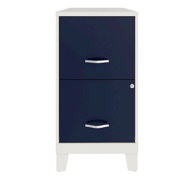 Armoire de classement verticale 18D à 2 tiroirs avec tiroir accessoire et pieds