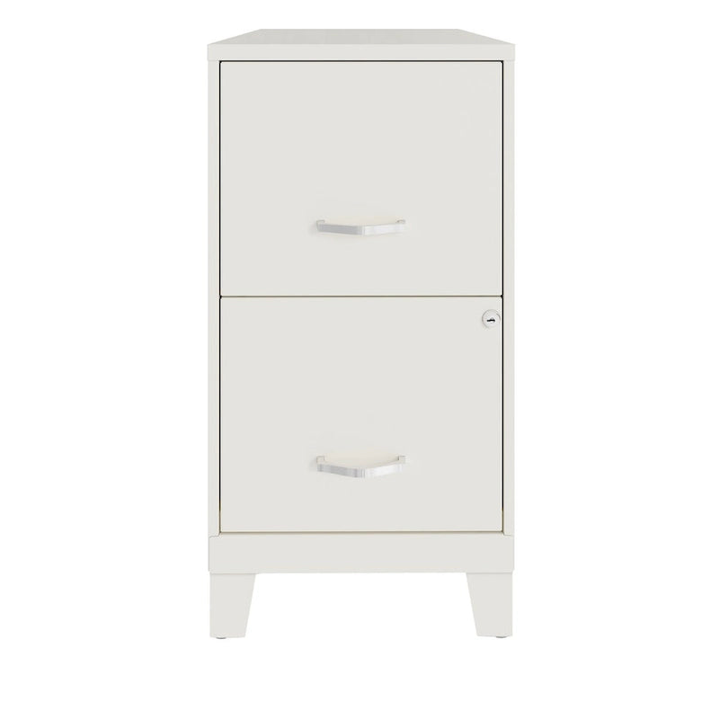 Armoire de classement verticale 18D à 2 tiroirs avec tiroir accessoire et pieds