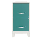 Armoire de classement verticale 18D à 2 tiroirs avec tiroir accessoire et pieds