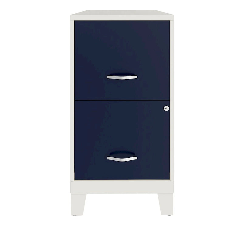 Armoire de classement verticale 18D à 2 tiroirs avec tiroir accessoire et pieds